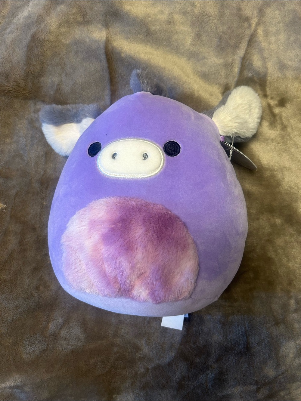 Squishmallows Purple Plush with Pink Belly - Cute Animal Cuddle